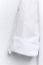 Фото #5 товара Рубашка оверсайз с хлястиками на рукавах ZARA