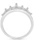 ფოტო #4 პროდუქტის Diamond Crown Statement Ring (1/10 ct. t.w.) in 14k White Gold, Created for Macy's