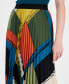 ფოტო #3 პროდუქტის Women's Printed Pleated Pull-On Midi Skirt