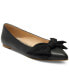 ფოტო #1 პროდუქტის Women's Debra Pointed-Toe Slip-On Bow Ballet Flats