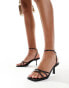 Фото #1 товара Public Desire Idina strappy mid heel sandals in black