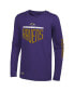 Фото #1 товара Men's Purple Baltimore Ravens Impact Long Sleeve T-shirt