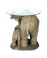 Фото #3 товара Журнальный столик Design Toscano Elephant's Majesty с стеклянной столешницей