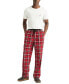 Men's Classic-Fit Plaid Fleece Pajama Pants