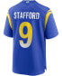 Фото #3 товара Big Boys and Girls Matthew Stafford Los Angeles Rams Game Jersey