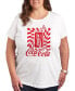 ფოტო #1 პროდუქტის Trendy Plus Size Coca Cola Graphic T-shirt