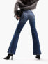 ASOS DESIGN flared jeans in dark blue