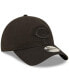 ფოტო #4 პროდუქტის Men's Cincinnati Reds Black on Black Core Classic 2.0 9TWENTY Adjustable Hat