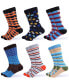 ფოტო #1 პროდუქტის Men's Casual Colorful Dress Socks 6 Pack