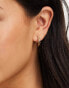 Accessorize drop curve earrings in gold