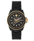 Women's 2 Hand Quartz The Scratch Black Polycarbonate Bracelet Watch 38mm