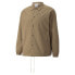 Фото #3 товара Puma Mmq Seersucker Shirt Jacket Mens Beige Casual Athletic Outerwear 533467-63