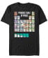Фото #1 товара Men's Porg Periodic Table Short Sleeve T- shirt