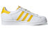 Фото #3 товара adidas originals Superstar 舒适 耐磨 低帮 板鞋 女款 白黄 / Кроссовки Adidas originals Superstar GZ7415