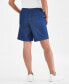 Women's Chambray Drawstring Pull-On Shorts, Regular & Petite, Created for Macy's