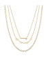 ფოტო #1 პროდუქტის 14K Gold Flash-Plated Cubic Zirconia Mama Layered Pendant Necklaces