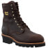 Фото #2 товара Chippewa Paladin 8 Inch Waterproof Steel Toe Work Mens Brown Work Safety Shoes