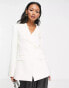 & Other Stories fitted co-ord blazer in white