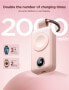 Розовый внешний аккумулятор joyroom Mini Powerbank breloczek 2000mAh 3W с зарядкой для Apple Watch - фото #3
