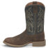 Фото #3 товара Justin Boots Rendon Water Buffalo 11" Round Toe Cowboy Mens Brown Casual Boots