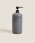 Stone grey resin bathroom soap dispenser