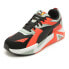 Puma Rs Pulsoid Brand Love Lace Up Womens Black, Orange Sneakers Casual Shoes 3