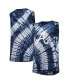 Фото #2 товара Women's Navy Atlanta Braves Money Ball Tie-Dye Tank Top