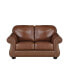 White Label Dadeville 64" Leather Match Love Seat