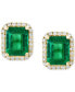 Фото #3 товара Серьги EFFY Collection Brasilica Emerald