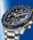 ფოტო #4 პროდუქტის Eco-Drive Men's Analog-Digital Promaster Blue Angels Skyhawk A-T Stainless Steel Bracelet Watch 46mm