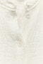 Фото #14 товара Блуза из 100% льна с рельефным узором — zw collection ZARA