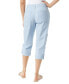 Women's Adjustable-Hem Cargo Capri Pants