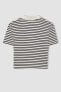 Фото #8 товара Поло Defacto Fitted Striped Polo