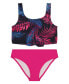 ფოტო #1 პროდუქტის Big Girls Dark Tropical Bikini Set Swimsuit
