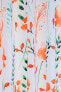 Фото #8 товара Штора HOMING Vorhang оранжево-белая цветочная для кухни