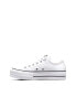 Фото #2 товара Converse Chuck Taylor All Star leather Lift Ox trainers in white