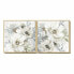 Фото #1 товара Картина DKD Home Decor 80 x 4 x 80 cm Цветы Shabby Chic (2 штук)