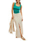 ფოტო #5 პროდუქტის Women's Cotton Come As You Are Denim Maxi Skirt