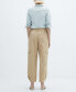 ფოტო #2 პროდუქტის Women's Linen Cargo Pants