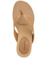 Фото #4 товара Women's Chicklet Wedge Thong Sandals, Created for Macy's