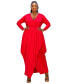 ფოტო #1 პროდუქტის Plus Size Giuliana Tulip Hem Maxi Dress