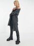 Only longline cardigan in charcoal grey