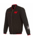 ფოტო #2 პროდუქტის Men's Black Miami Heat 2023/24 City Edition Nylon Full-Zip Bomber Jacket