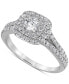 ფოტო #1 პროდუქტის Diamond Double Halo Engagement Ring (1 ct. t.w.) in 14k White Gold