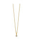 Фото #2 товара Chisel yellow IP-plated Crystal Pendant Cable Chain Necklace