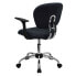 Фото #2 товара Mid-Back Gray Mesh Swivel Task Chair With Chrome Base And Arms