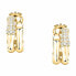 Stylish Essenza SAWA17 Recycled Silver Gold Plated Earrings
