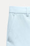 Zw collection linen blend straight-fit trousers
