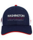 ფოტო #2 პროდუქტის Men's Navy Washington Capitals Authentic Pro Rink Trucker Adjustable Hat