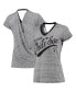 ფოტო #2 პროდუქტის Women's Black Chicago White Sox Hail Mary V-Neck Back Wrap T-shirt